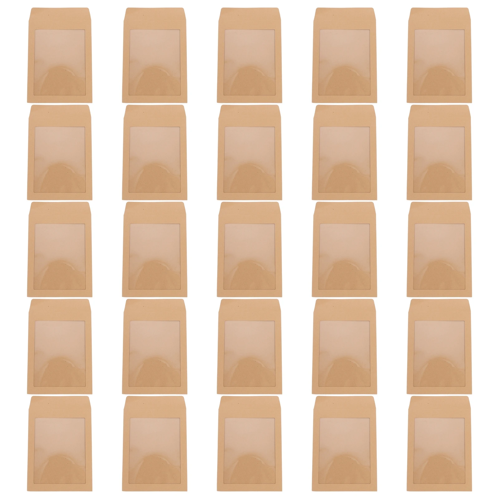 

25pcs Clear Envelope 22x17cm Transparent File Bag Kraft Paper Mailing Document Bags Wedding Photo Envelopes Folder