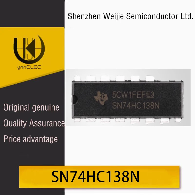 Genuine Original Direct-Plug SN74HC138N DIP-16 Logic Chip Decoder Data Selector Silk Screen