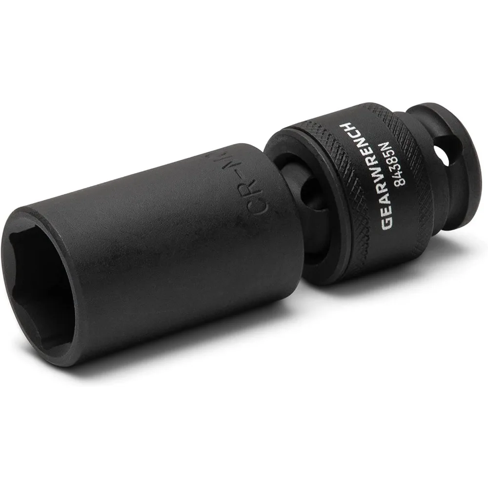 GEARWRENCH 10 Pc. 3/8 Inch Drive 6 Pt. Deep Universal Impact Socket Set, Metric - 84924N
