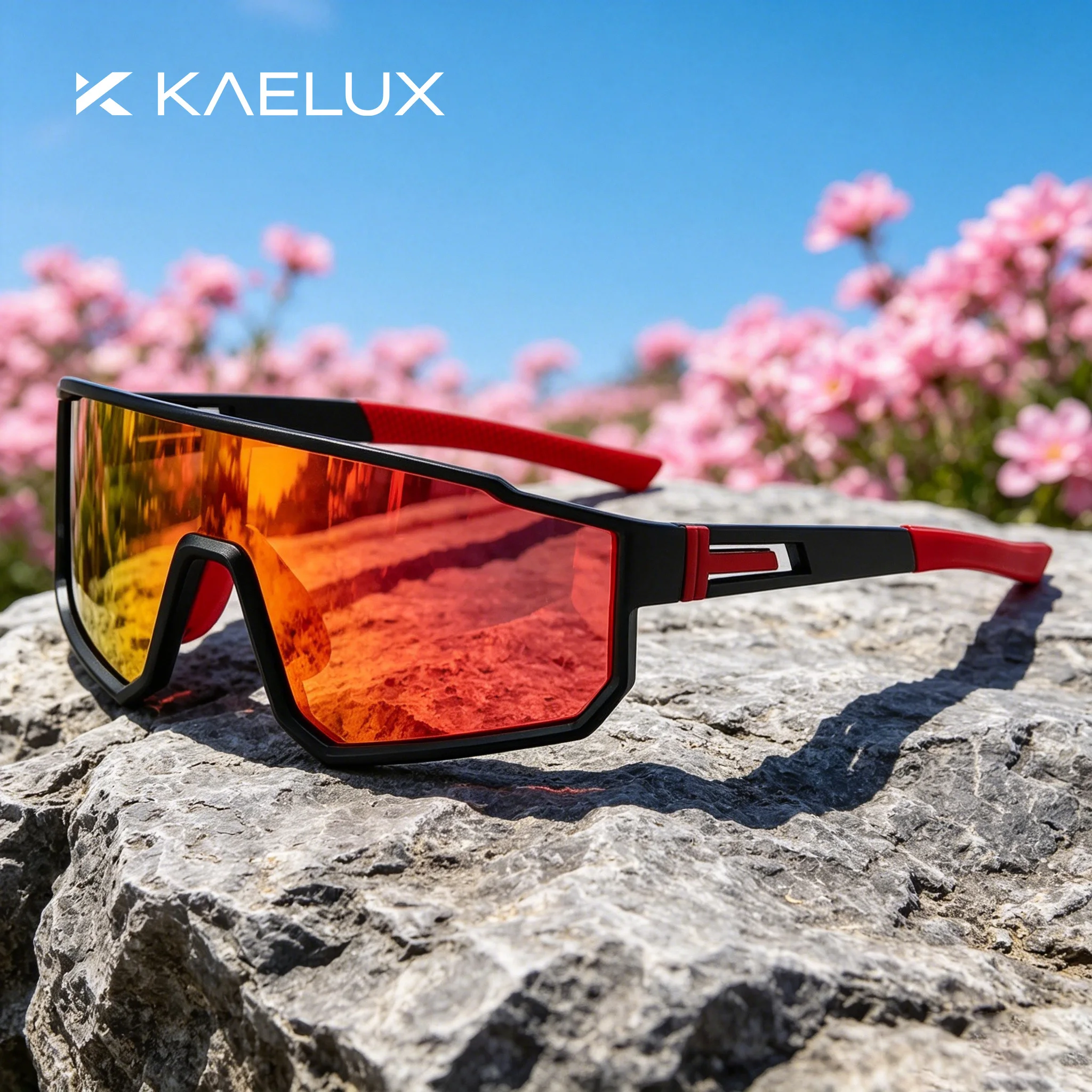 

KAELUX Polarized One-piece Trendy Ride Cycling Sunglasses UV400 Anti-fog Windproof Men Women Brand Outdoor Sport Running Fishing