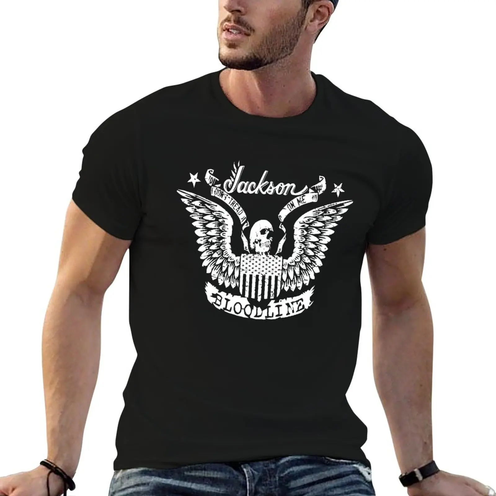 Camiseta JACKSON GUITARS BLOODLINE para solista de guitarra, Dinky Randy Kelly King, camisetas de rock y v n roll para hombre, paquete de camisetas de algodón