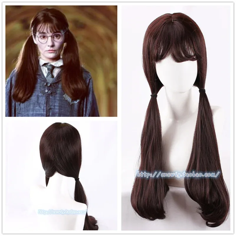 جديد يئن Myrtle شعر مستعار تأثيري + غطاء شعر مستعار الدعائم اكسسوارات زي الحفلات