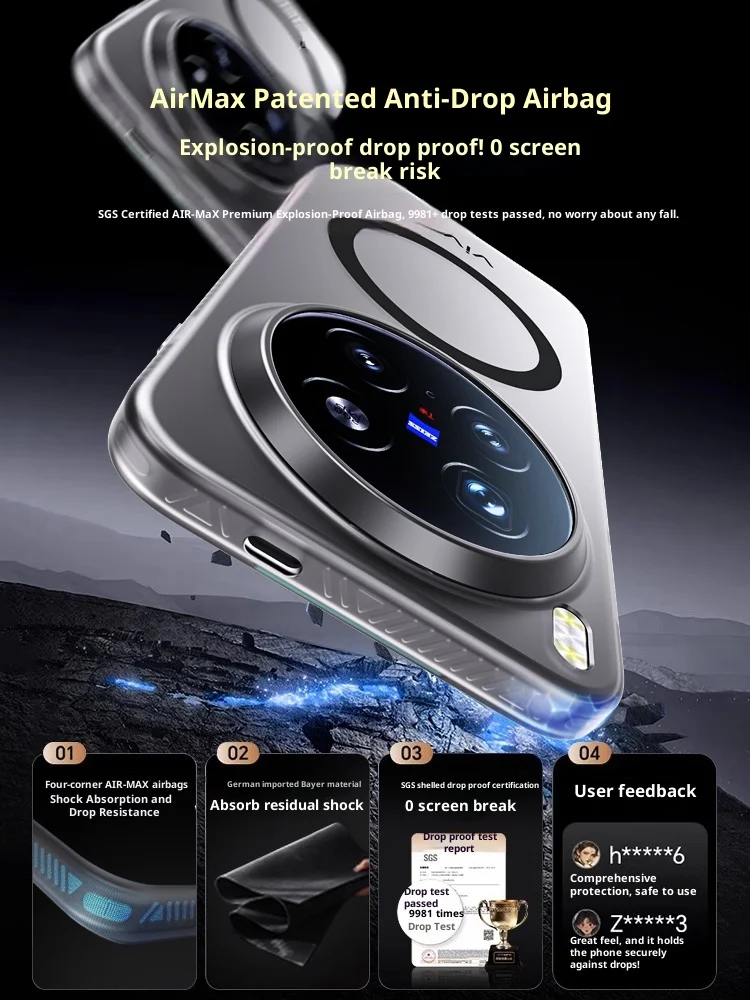 For vivo x300 pro case new light gauze magnetic matte texture PC cover For Vivo X300Pro shockproof bumper Fudna