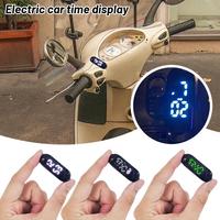 Digital Time Display For Motorcycle Electric Scooter Portable Electronic Watch Waterproof Luminous Digital Display LED Clock