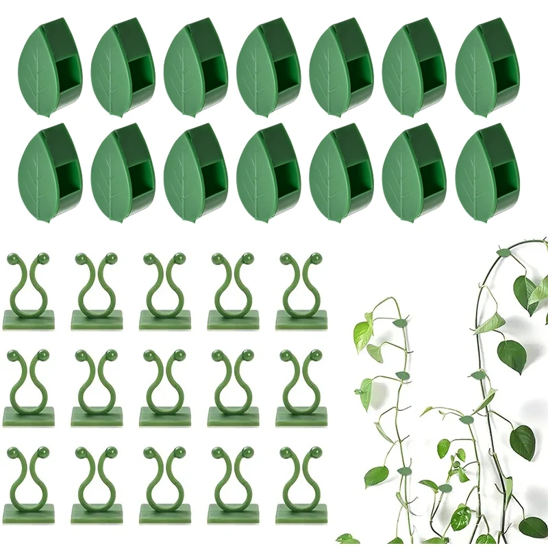 

10/30/50Pc Plant Climbing Wall Fixture Clips Rattan Vine Fixer Self-Adhesive Hook Garden Binding Clip Plant Vine Traction Holder