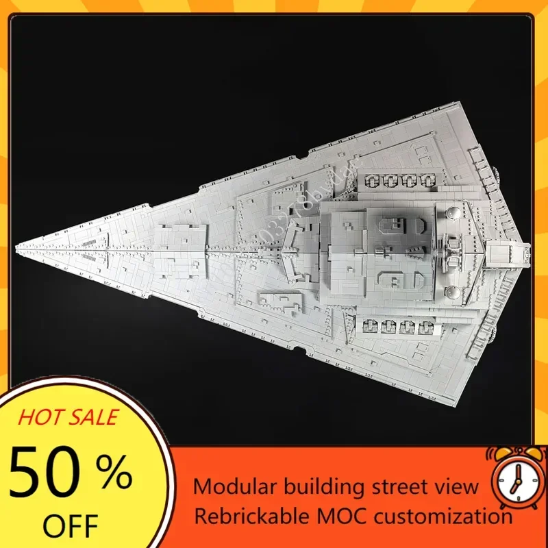 18406PCS Star Destroyer-The Eviscerator Space War Military MOC SpaceShip Battle Model Custom Puzzles DIY Assembly Model Toy Gift