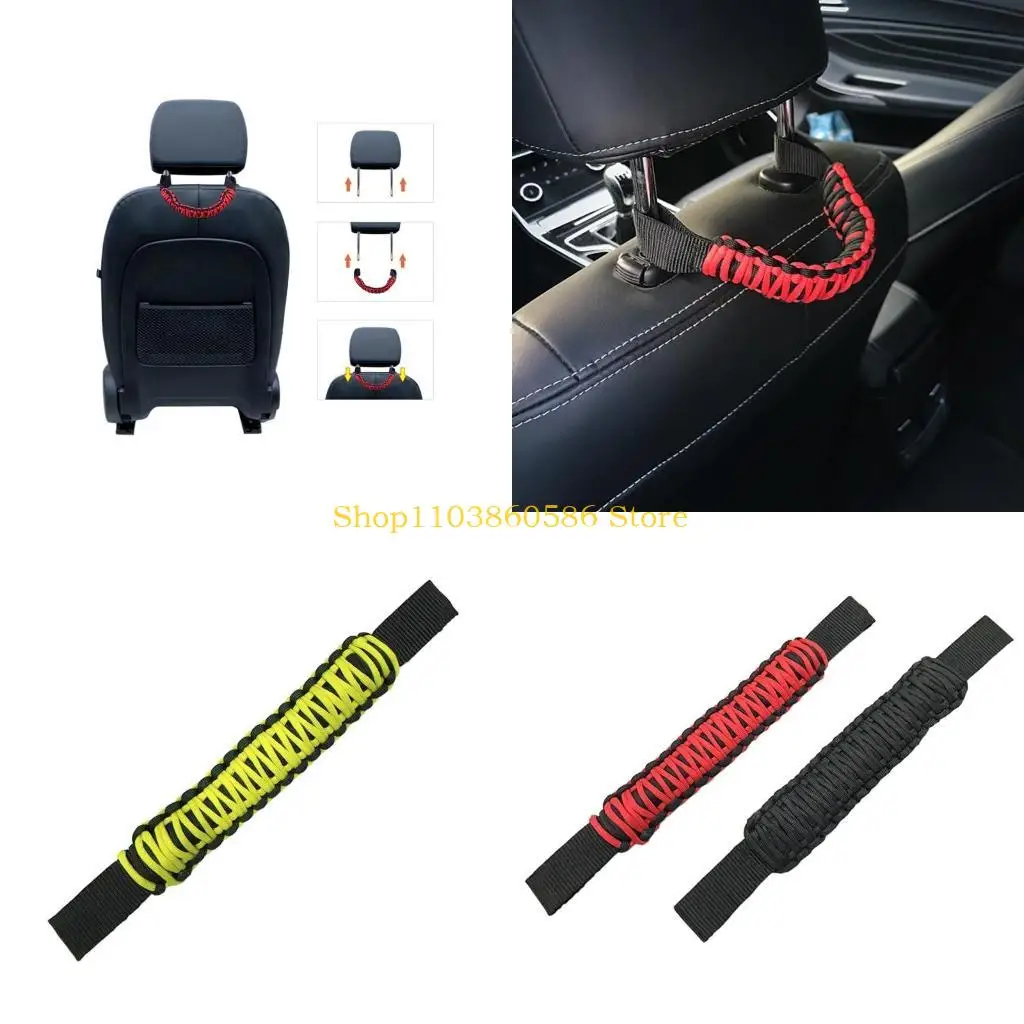 

242A Durable Car Back Woven Handle Convenient Car Backrest Hand Strap for Auto