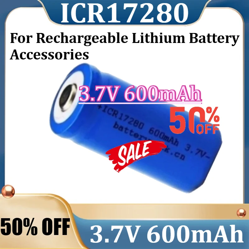 

1pcs/lot ICR17280 600mAh 3.7V For Rechargeable Lithium Battery Accessories New ICR17280 600mAh 3.7V High Quality Battery