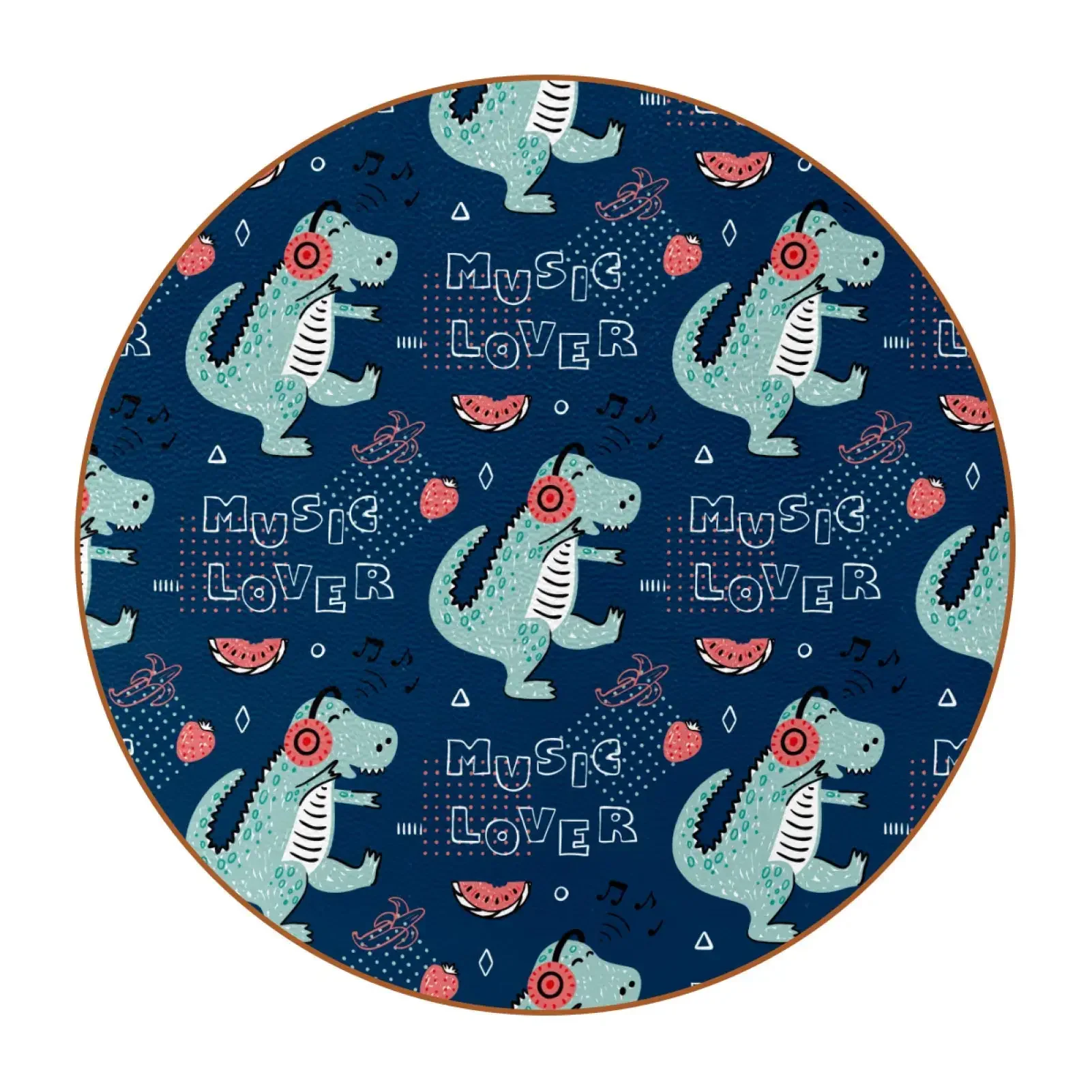 

Керамические подставки для напитков с акварельным рисунком динозавра, 1 упаковка, круглые подставки для чашек, защищают от пятен и царапин на мебели