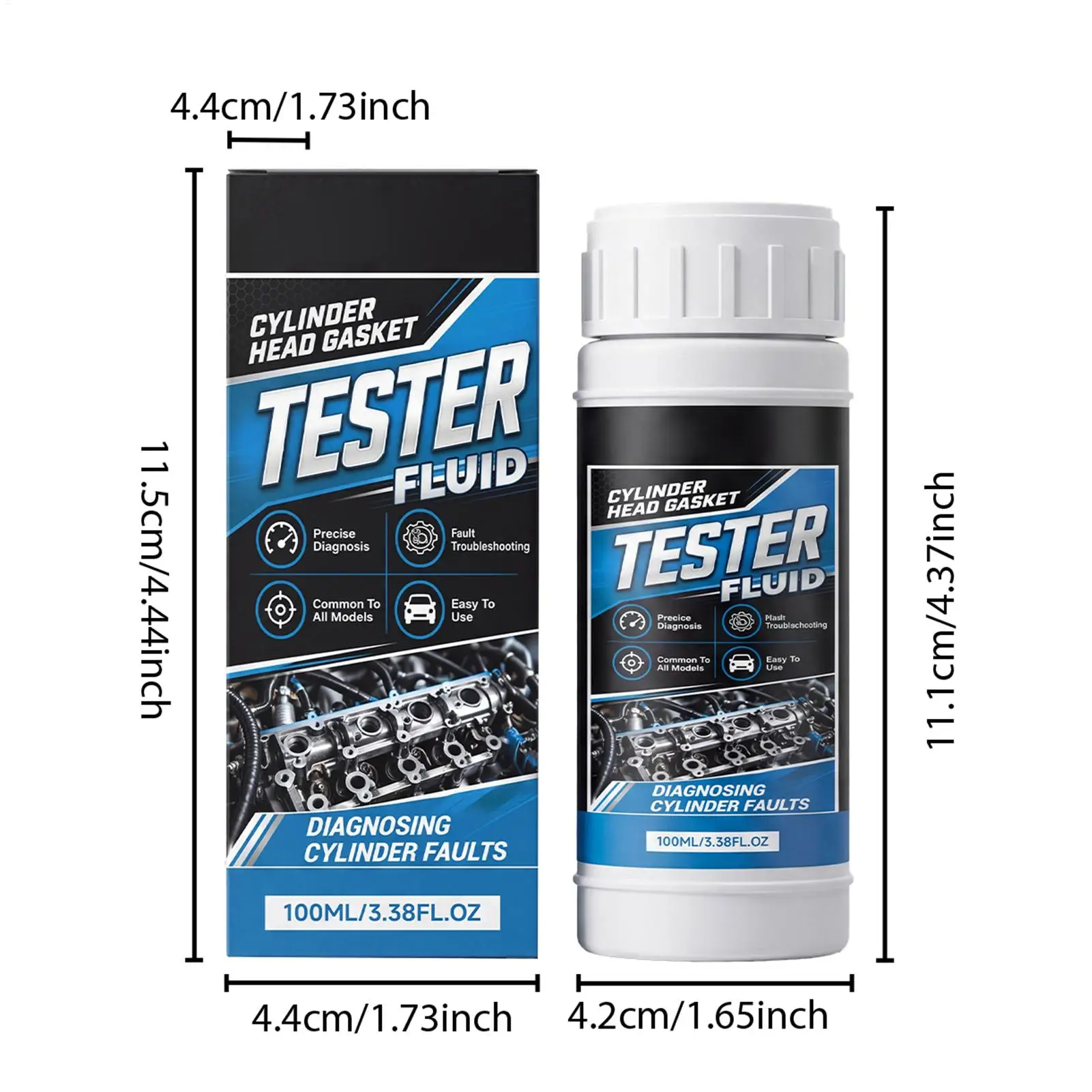Picture 7: Cylinder Head Gasket Test Fluid Universal Nondestructive Fast 100ml Engine Leak Down Tester Solution For Cracked Head Blocks