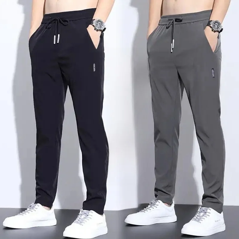 

Men's Summer Thin Sport Pants Workwear Durable against Dirt And Wear Straight Leg Medium Low Waist Youth Faion