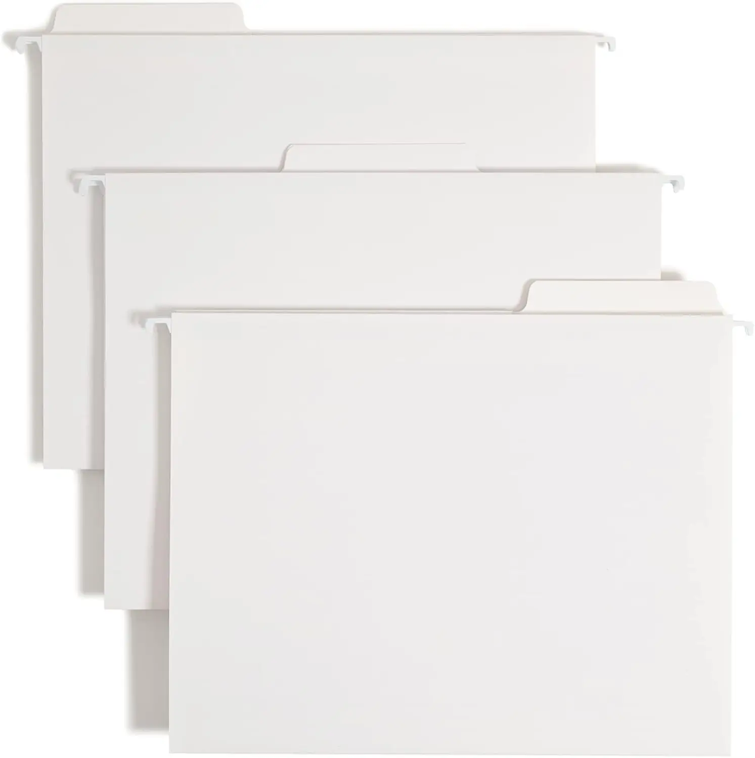 

Hanging File Folder, 1/3-Cut Built-in Tab, Letter Size, White, 20 per Box for Office Organization
