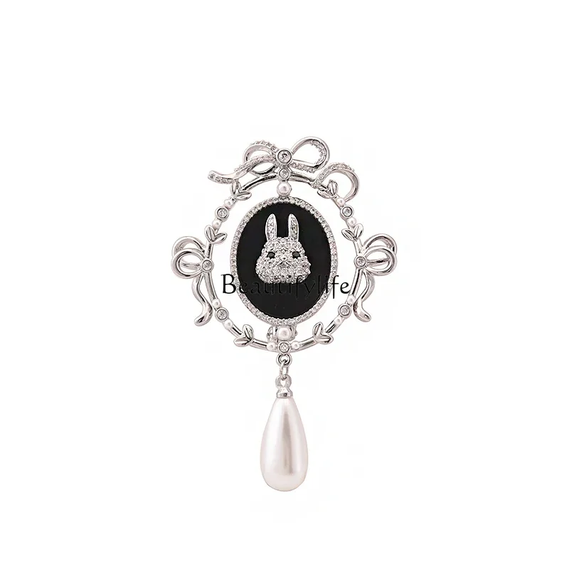

Cute Rabbit Brooch Niche Exquisite Pin Clothes Accessories