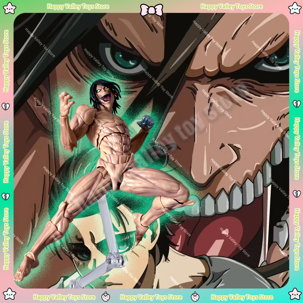 

KAIYODO Revoltech AMAZING YAMAGUCHI Attack On Titan Eren Jaeger Anime Action Figures Model Collection Toy KO