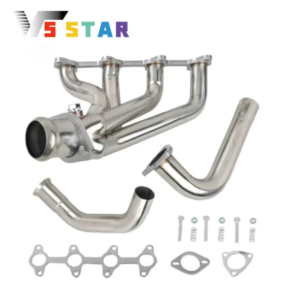

High Quality Polished Stainless Steel Exhaust Header Manifold For 1994-2004 Chevy S10 GMC Sonoma 2.2L 2WD EH-28156