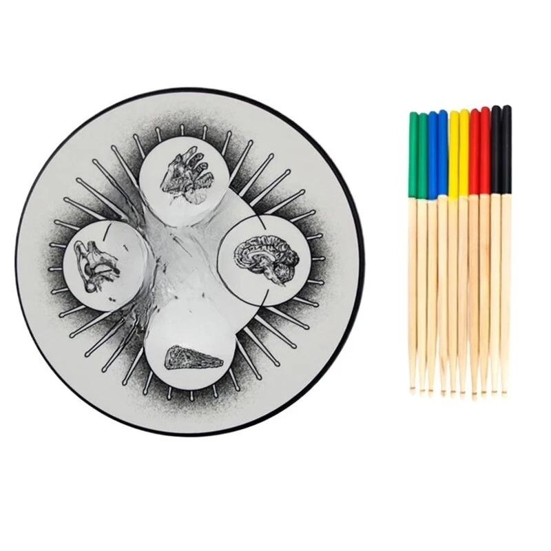 

Dumb Pad 12 Inch Dumb Set Beginner Children's Drum Set Beat Practice Percussion Board
