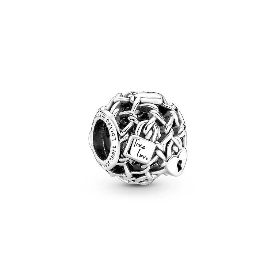 Autentico argento Sterling 925 traforato tessuto Infinity & Family Heart Charm Bead Fit braccialetto Pandora originale regalo di gioielli da donna