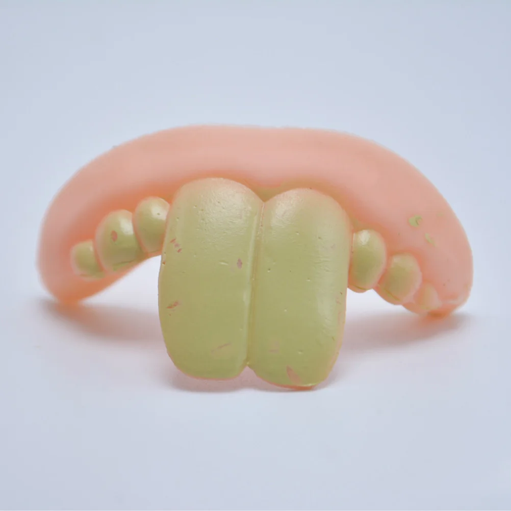 Zombie Teeth Braces Set Fake Denture For Halloween Party Trick Gag Props Masquerade Costume Joke Supplies Novelty Funny