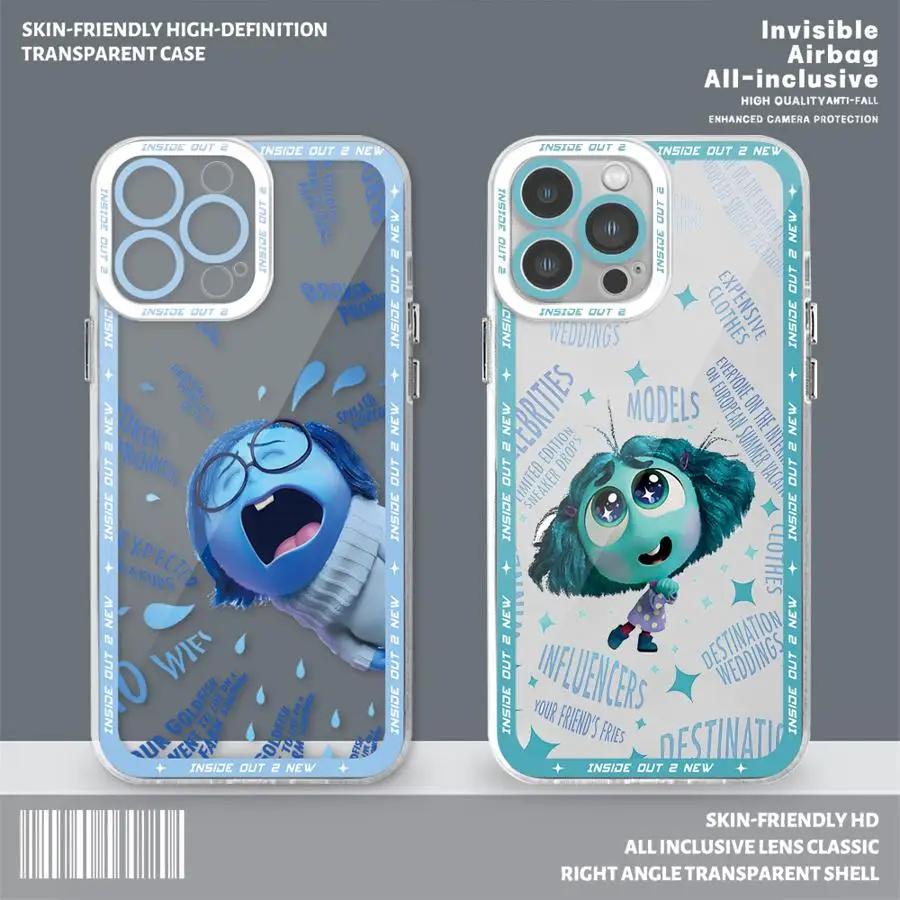 Disney Inside Out 2 Phone Case for Honor X9a 5G 90 Lite X8 4G X8a X7b X9b 5G X8b Clear Silicone Cover