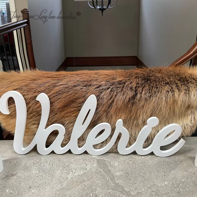 Custom Name Sign, Personalised Wooden Name Sign for Nursery Decor Kids bedroom Child Name Sign