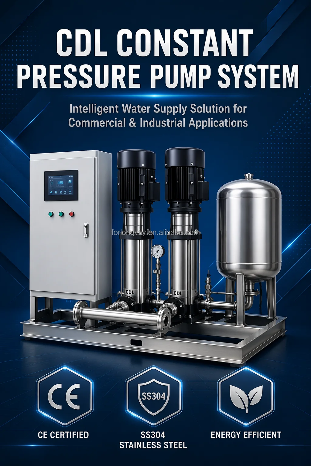 CDL/CDLF High Lift Stainless Steel Variable Frequency Booster Pressure Stabilizer Vertical Multistage Centrifugal Pump /ODM