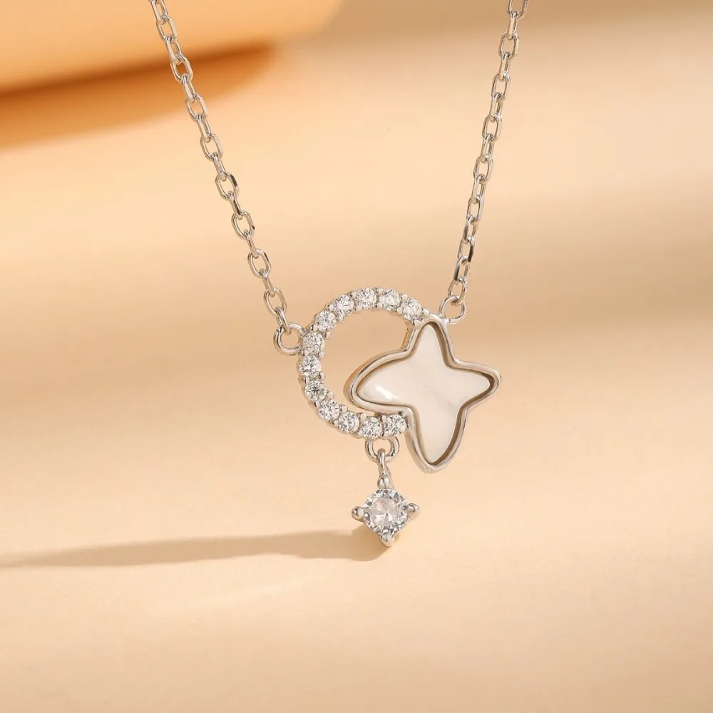 فراشة قلادة ضوء فاخر قسط تصميم المجوهرات سلسلة الترقوة الأزياء قلادة فريتيلاري