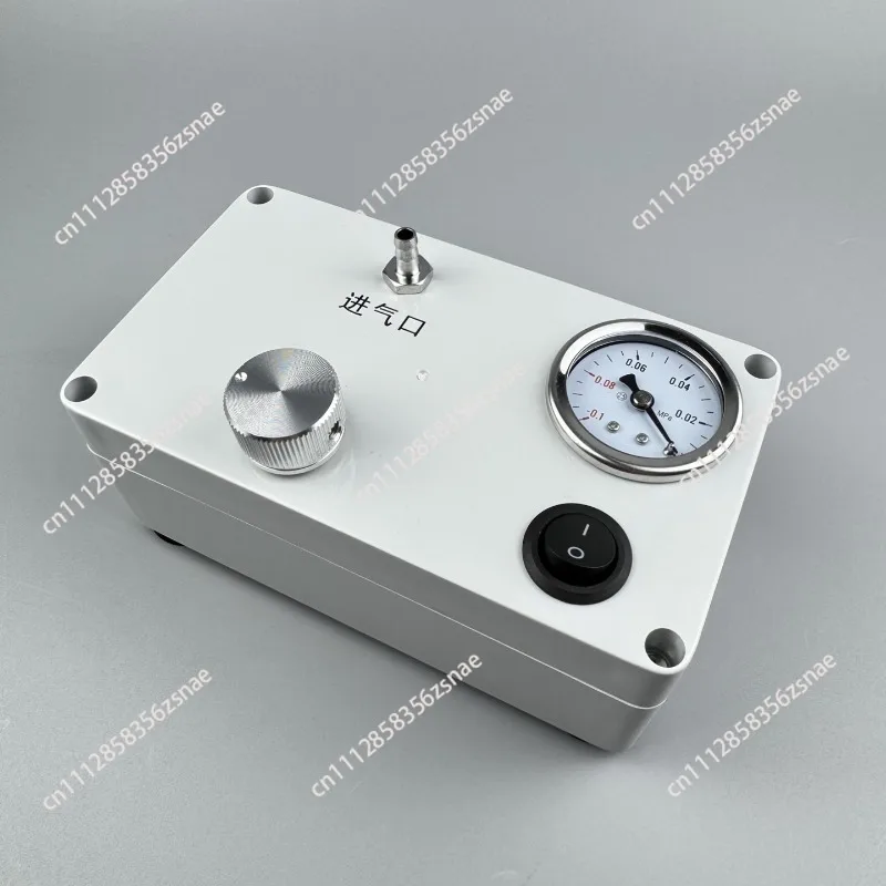 Desktop Vacuum Pump with Pressure Gauge, Adjustable Negative Pressure Suction Pump for Laboratory Defoaming and Filtration