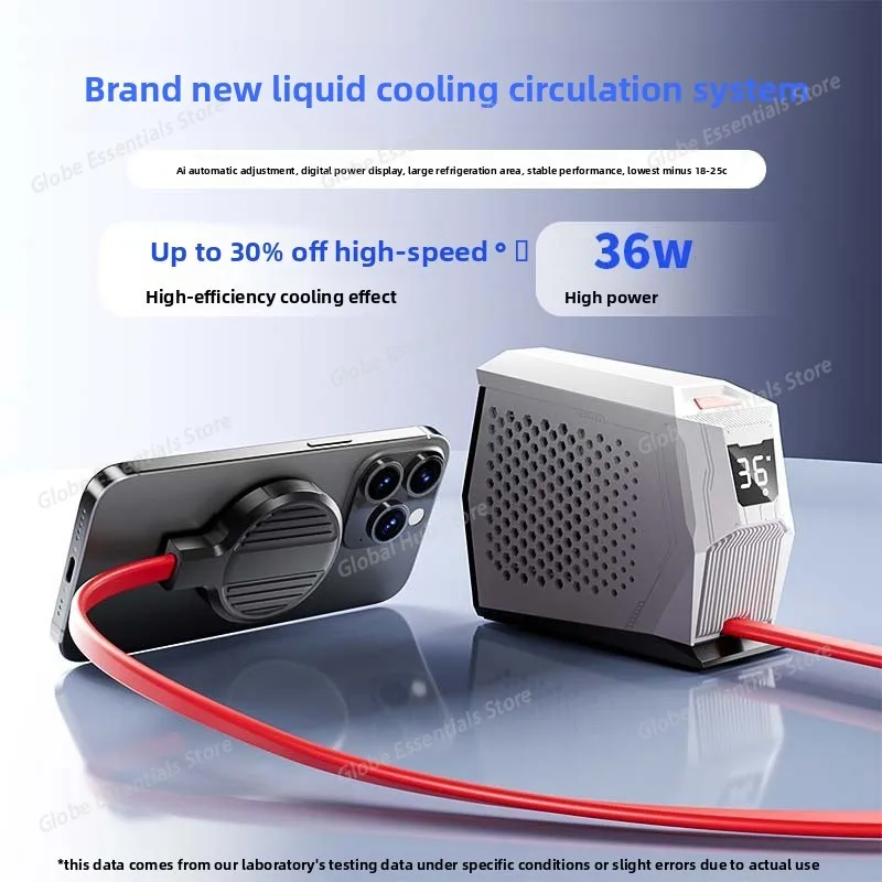 

36W liquid-cooled mobile phone radiator magnetic semiconductor cooling rapid cooling