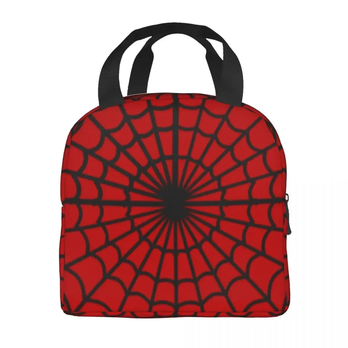 Custom Web Head Spider Web Lunch Bag Men Women Cooler Thermal Insulated Lunch Boxes for Children School lunchbag