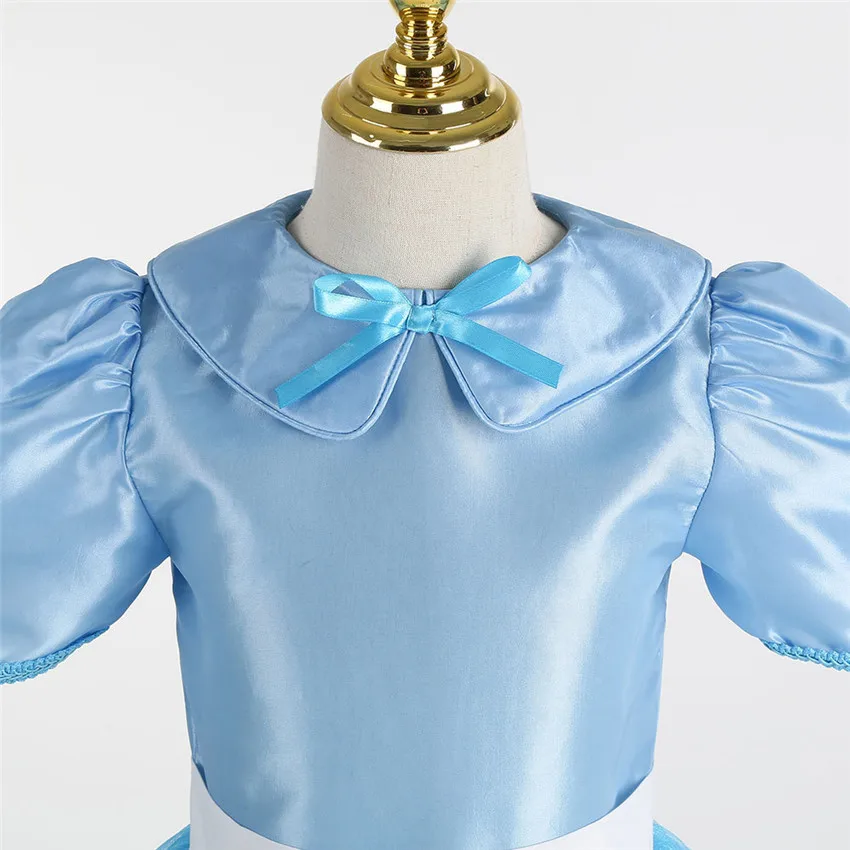 New Girl Alice in Wonderland Costume Girls Carnival Princess Cosplay Lolita Dress Girl Children Halloween Birthday Party Clothes