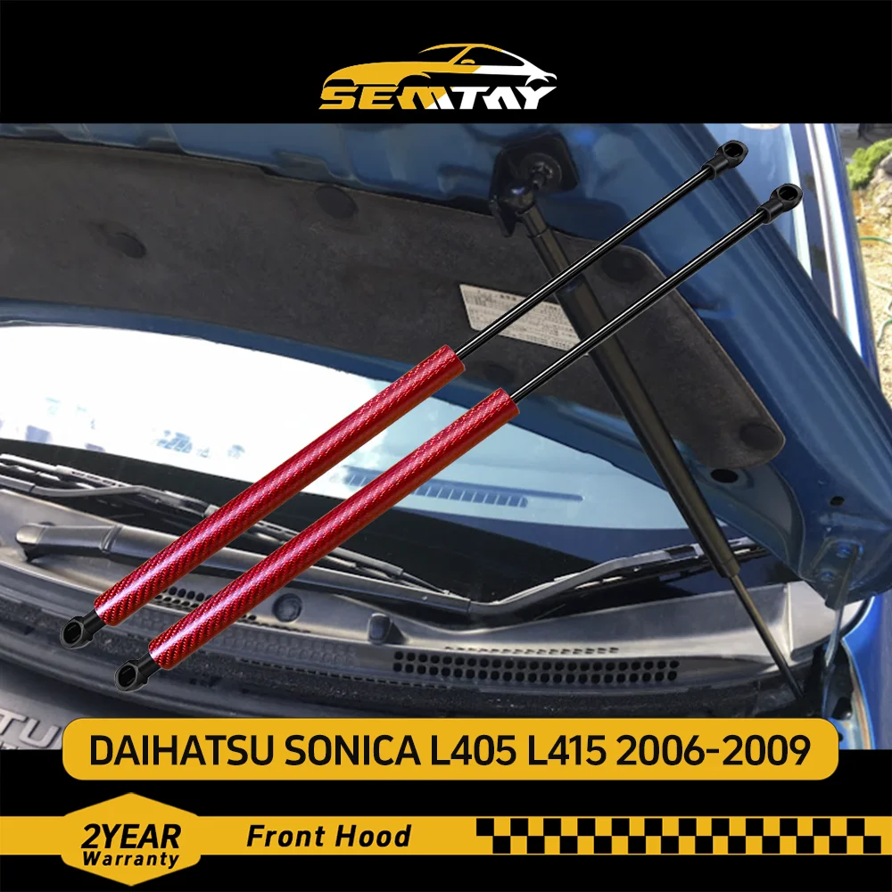

Стойки капота SEMTAY, совместимые с DAIHATSU SONICA L405 L415 2006-2009, поддержка подъема капота, пружинные амортизаторы, демпфер