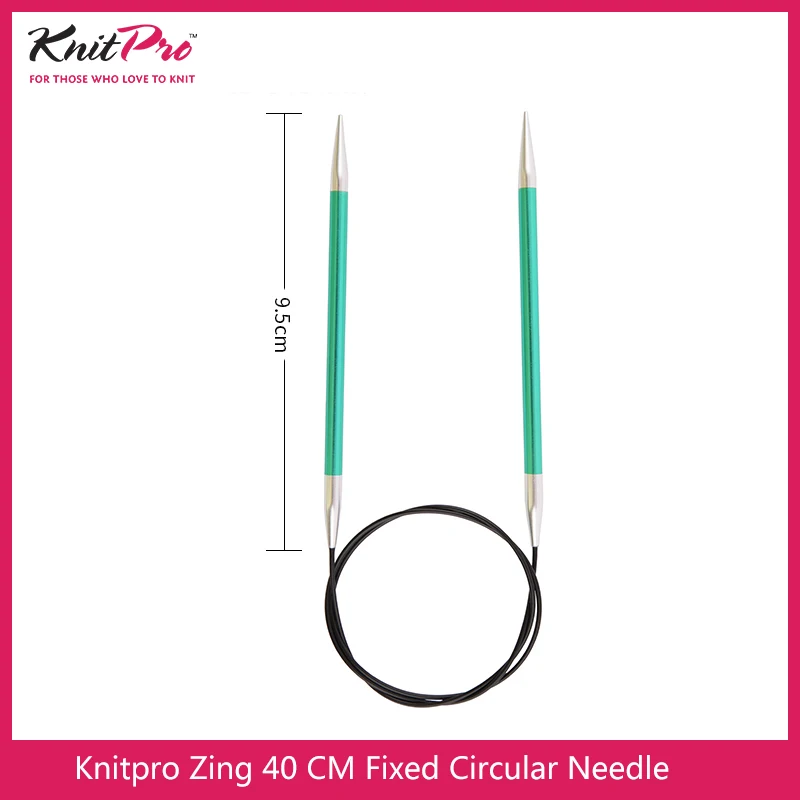 1 piece Knitpro Zing 40 cm Fixed Circular Knitting Needle