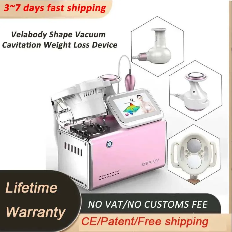 

Velabody Shape Slimming Machine V5 Pro 80K Cavitation Weight Loss & RF Ultrasound Skin Tight Fat Burning Device for Spa Salon