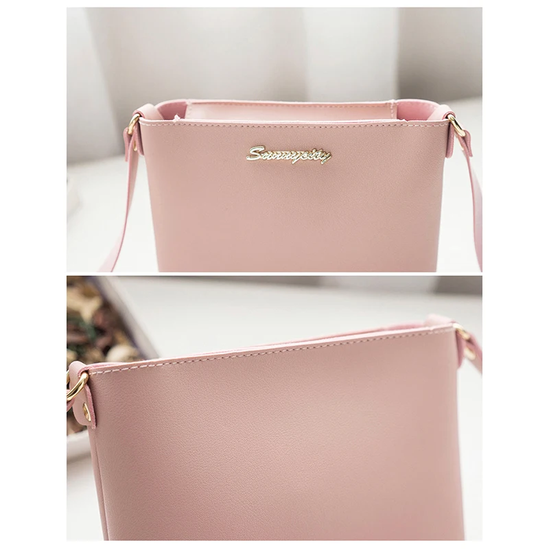 Pu Leer Kleine Frisse Effen Kleur Crossbody Vierkante Tas Vrouwen Mode Schouder Emmer Tas Eenvoudige Casual Onderarm Tas