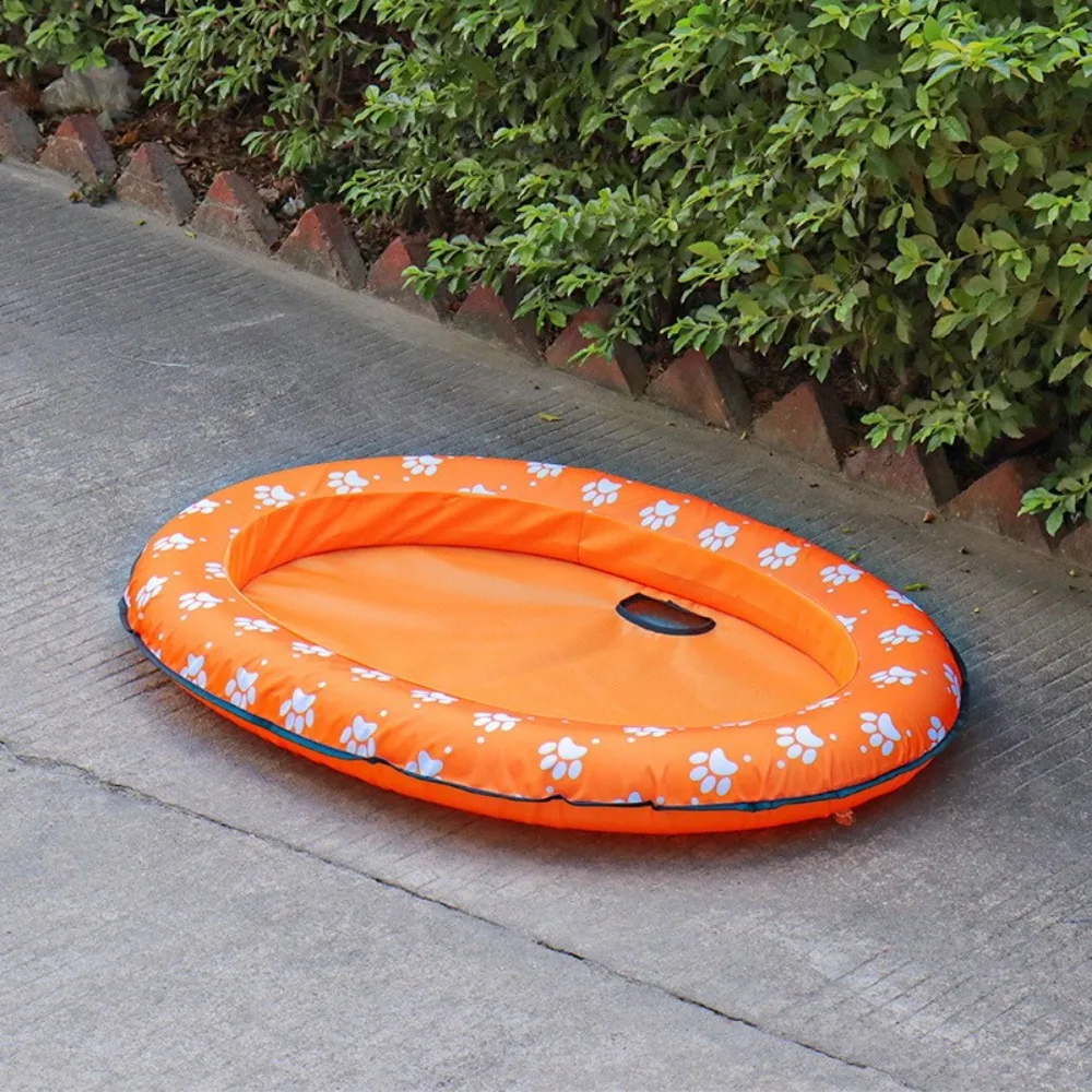 Travel Supplies Foldable Dog Swimming Float Soft Cooling Pet Inflatable Raft PVC Pet Dog Float Summer Party