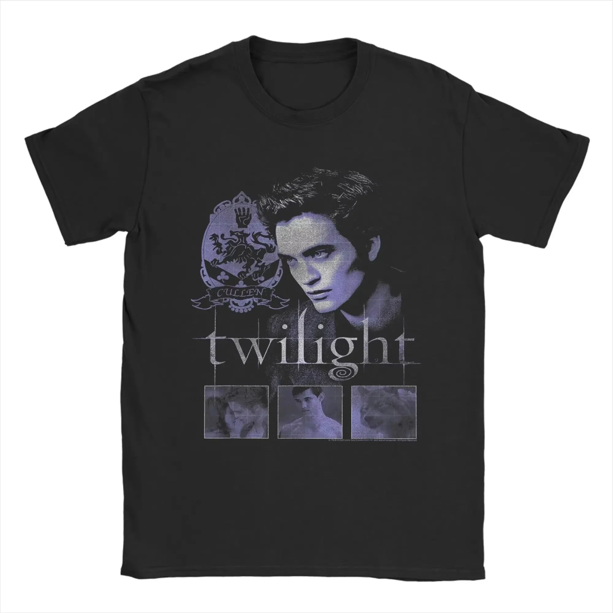 2026 Vintage Twilight Saga 3D Print Short Sleeves Printed T-shirt Unisex Oversized Round Neck Retro Y2K Streetwear