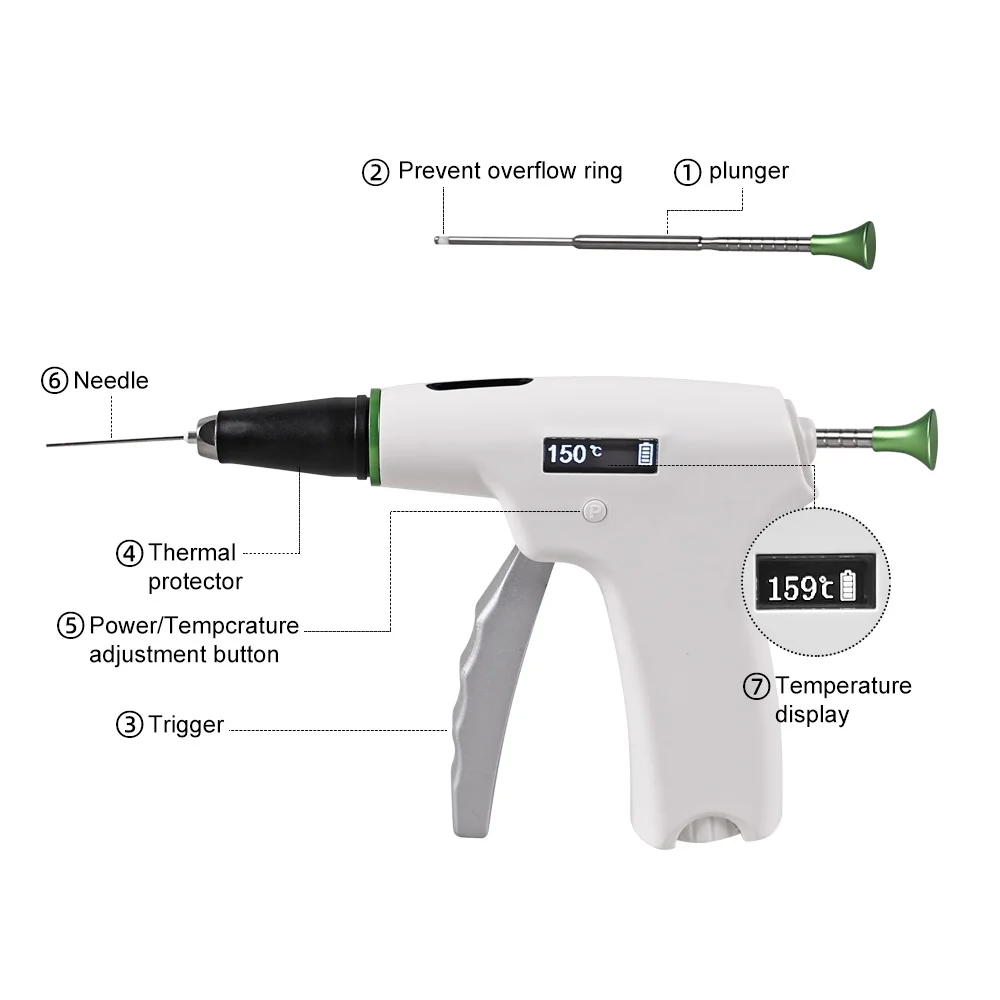 SYJH Dental Fast-Fill Wireless 2 in 1 Endo Obturation System Hot Melt Pen&Gun Precision Temperature Control For Dentistry Tools