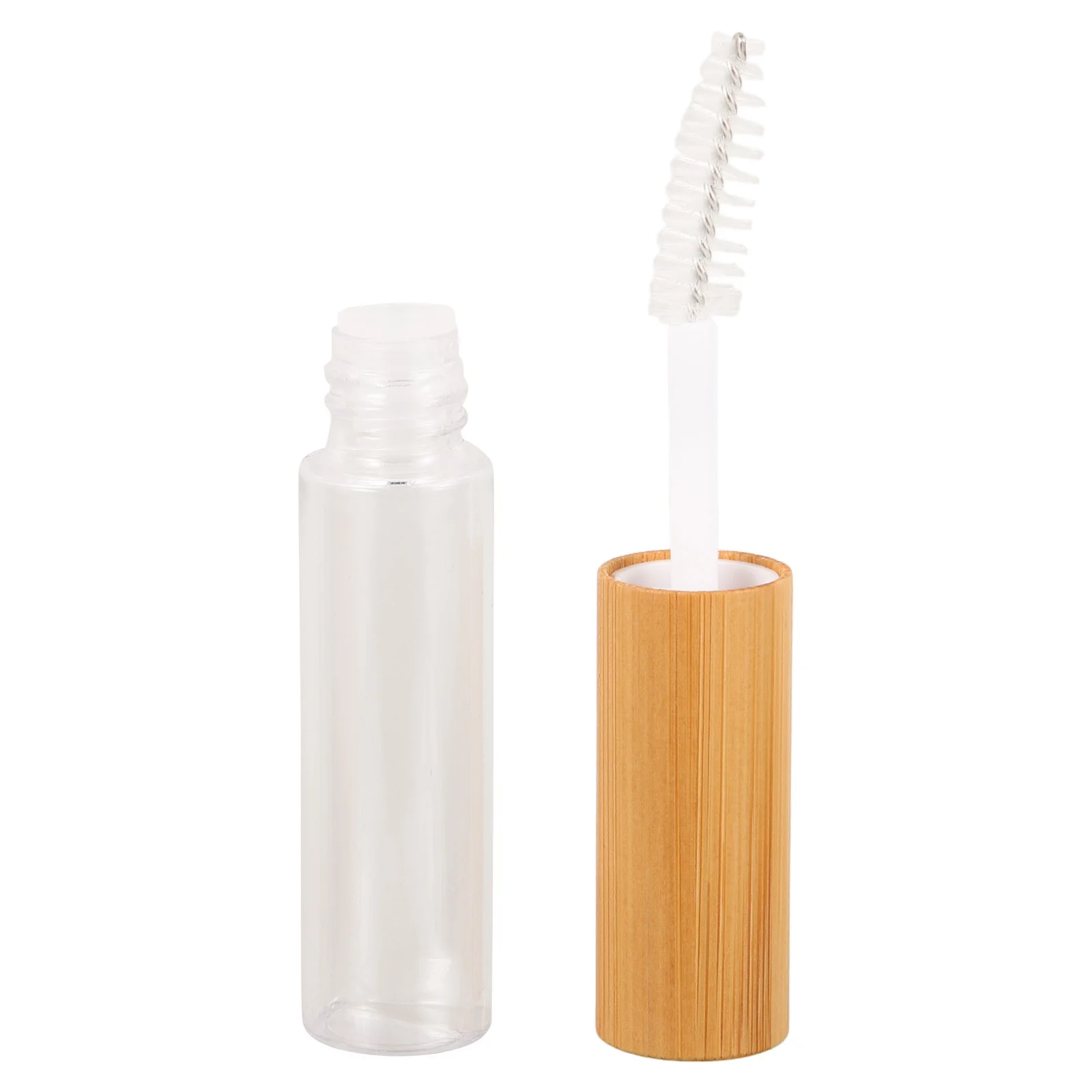 

Bamboo Hollow Tube Mascara Refillable Bottle Eyelash Tubes Empty Containers for Tubes No Leaking Design Small