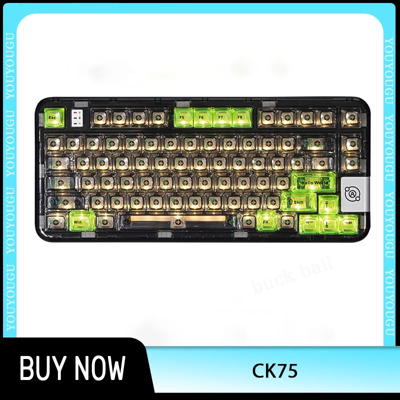 

Клавиатура Coolkiller Ck75 Механическая беспроводная, 3 режима, 2,4 ГГц, Rgb