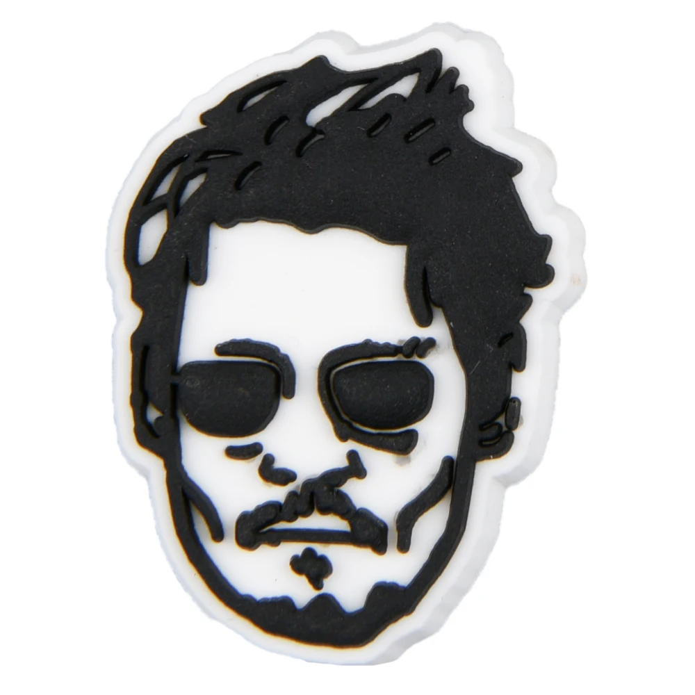 New Arrival Johnny Depp Shoe Charms PVC Decorations for Clogs Sandals Wristband Accessories Men Women Holiday Party Gifts