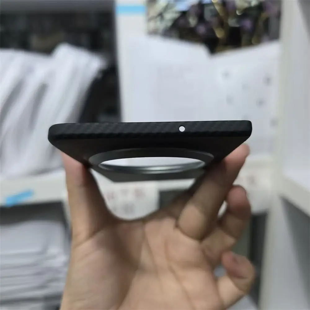 حافظة فاخرة من ألياف الكربون الأراميد لهاتف OPPO Find N5 غطاء حماية غير لامع