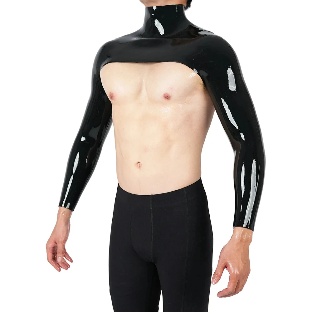 Feturax Silicone High-Neck Shrug Cosplay Costumes Shoulder Support Long Sleeves not Latex Bodysuit
