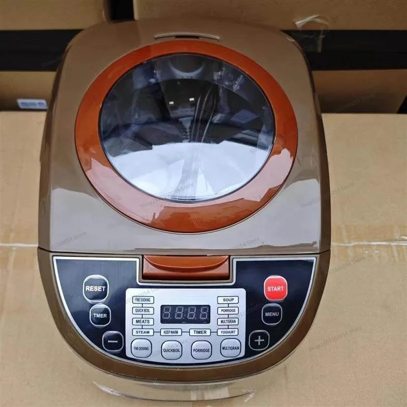 For Sunroof Rice Cooker, Visual Rice Cooker, Household Large-capacity 5L English Reservation Timing