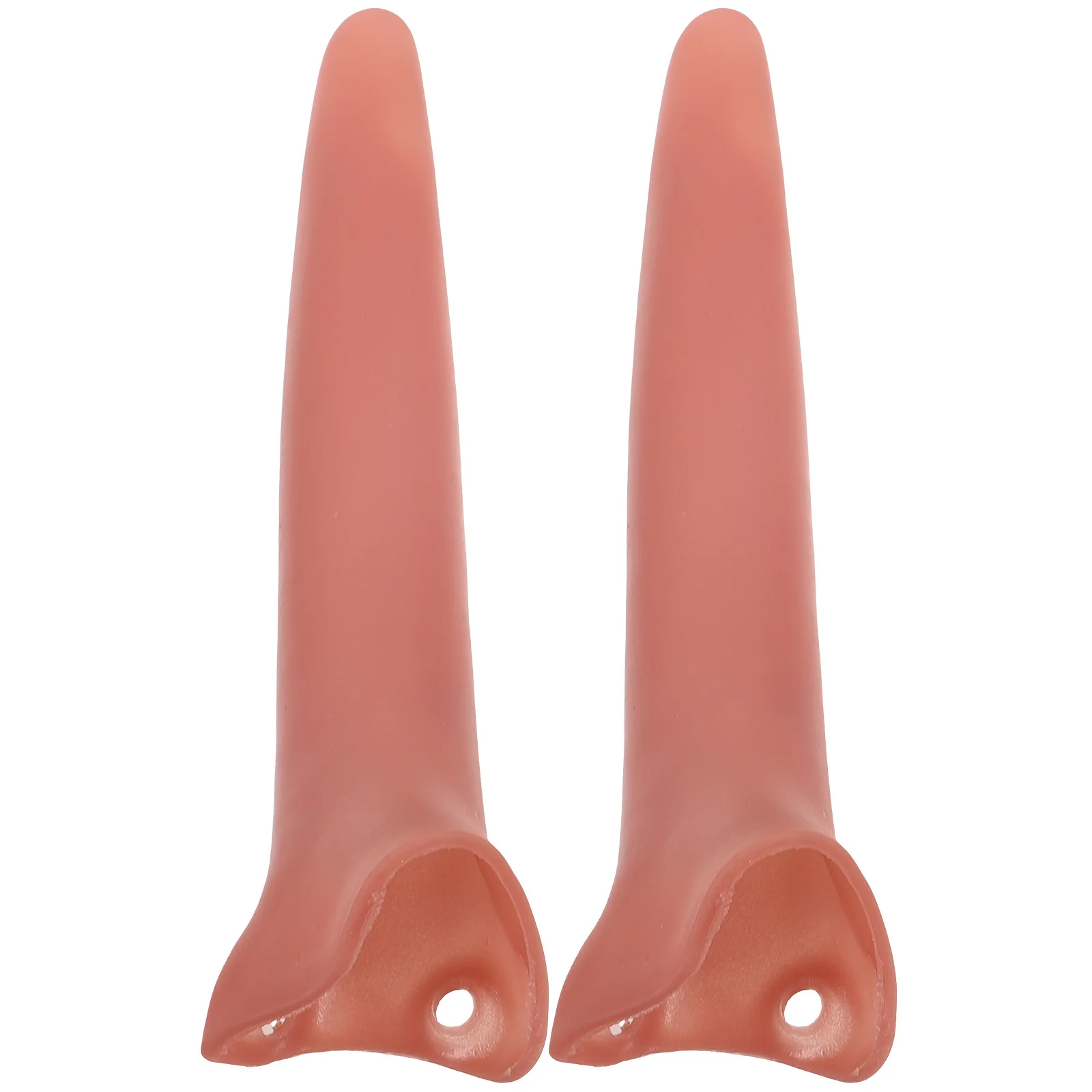Telescopic Pointy Witch Nose 2pcs Set Fun Halloween Cosplay Prop Party Accessory Stretchable Nose Gag Gift
