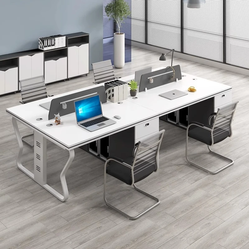 Комбинация офисного стола и стула, многофункциональная, удобная, современная, простая, без компьютера, рабочая станция, офисный стол.