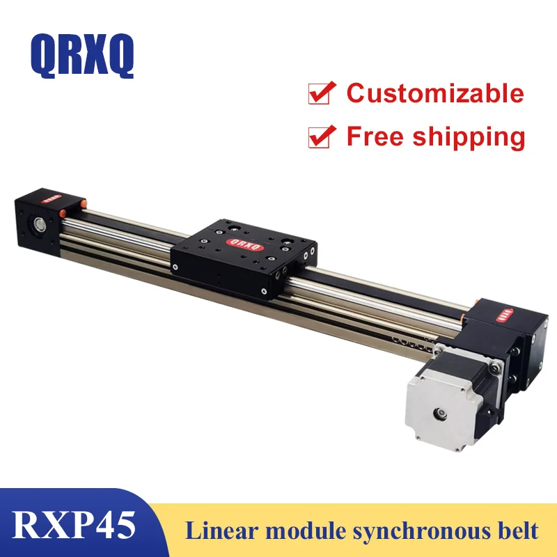 Synchronous Belt Linear Module Motorized Linear Slide Motorized Guide Module Precise Linear Guide Include Stepper Motor Low Nois
