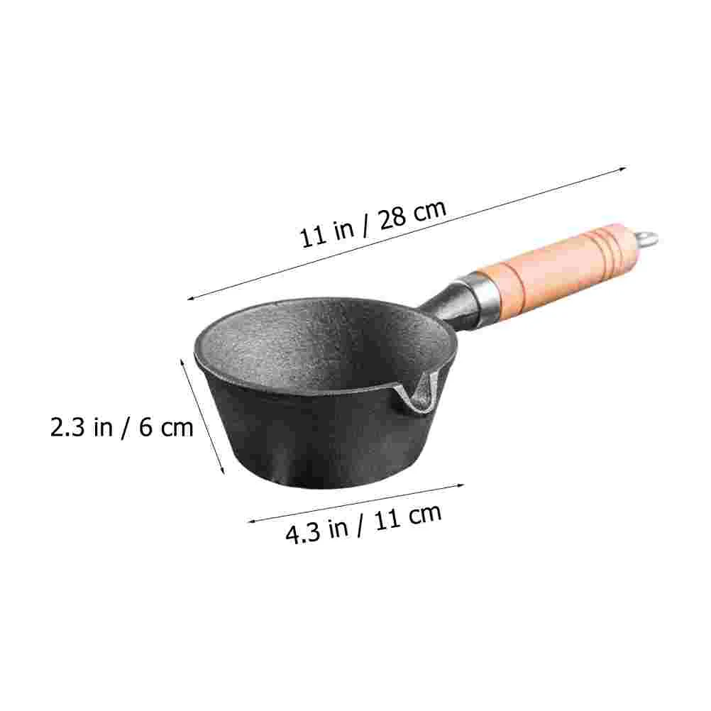 Mini poêle à huile chaude en fonte pour bébé, poêle à pâtes, marmite chauffante, ustensiles de cuisine, chauffage en bois, fposteruccine, saucière