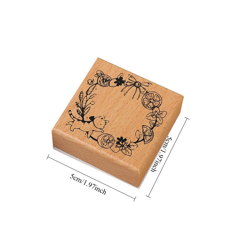 Regalo Original luz Retro manual sello mariposa gato guirnalda tarjeta de mensaje DIY Material decorativo impresión sello diario sello