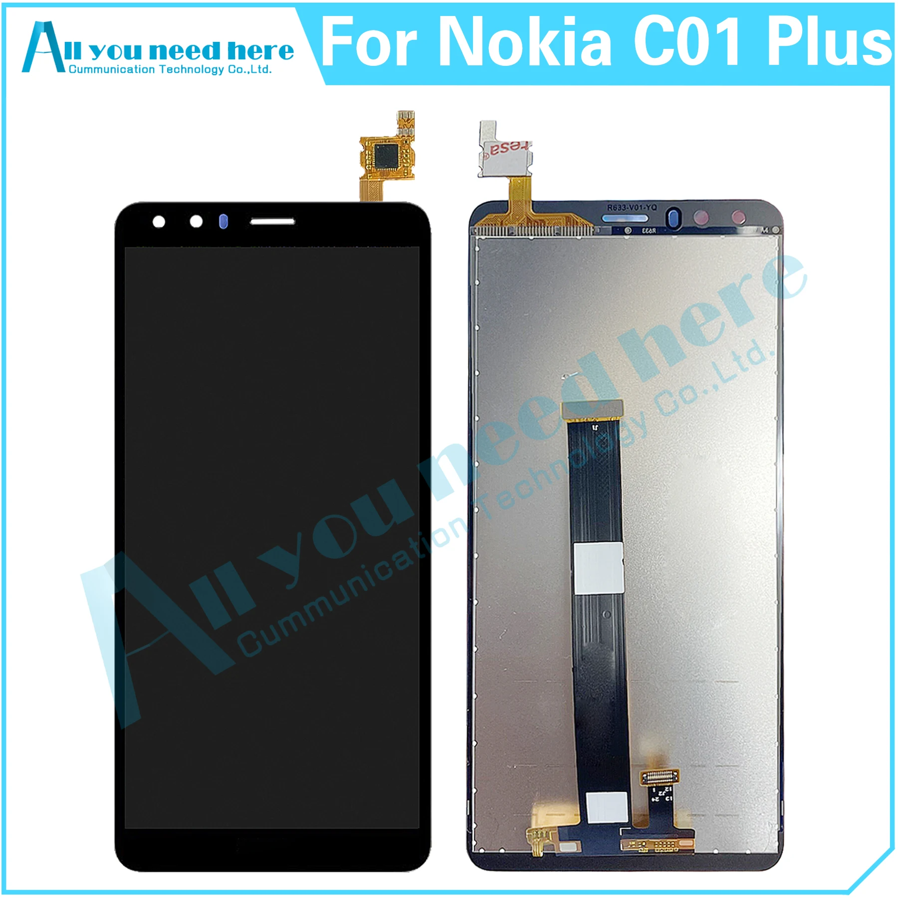 

5.45" Inch For Nokia C01 Plus TA-1383 TA-1387 TA-1391 LCD Display Touch Screen Digitizer Assembly For Nokia C01Plus Screen