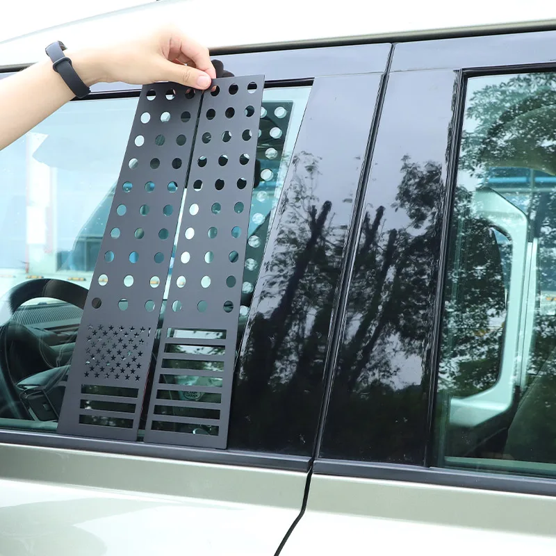 

Для Land Rover Defender 110 2020-2023 алюминиевый сплав автомобильное Окно B-pillar Center Pillar Trim Sticker автомобильные аксессуары